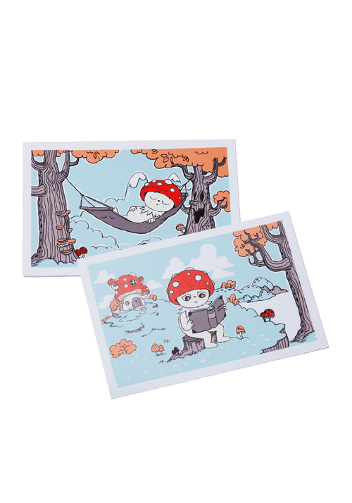 Postcards 8 Pack Bubble